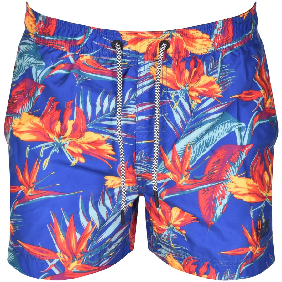 Alternative Image for ProductSuperdry Floral Beach Volley Swim Shorts Blue1